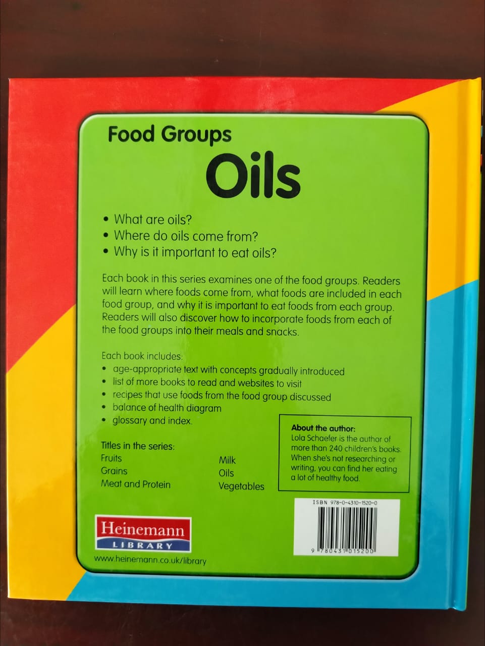 Food Groups Oils hardcover