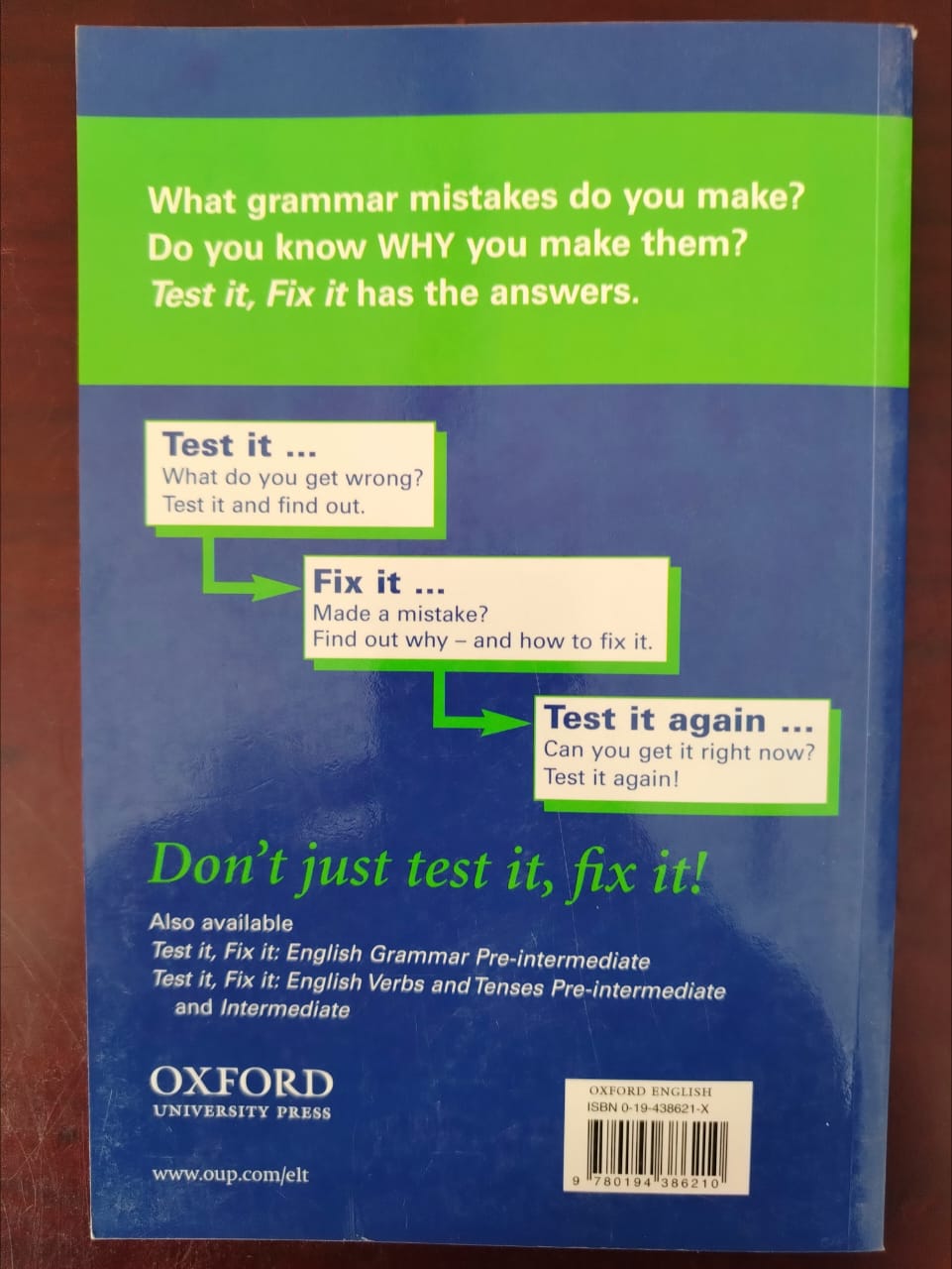 TEST IT FIX IT INTERMEDIATE English Grammar