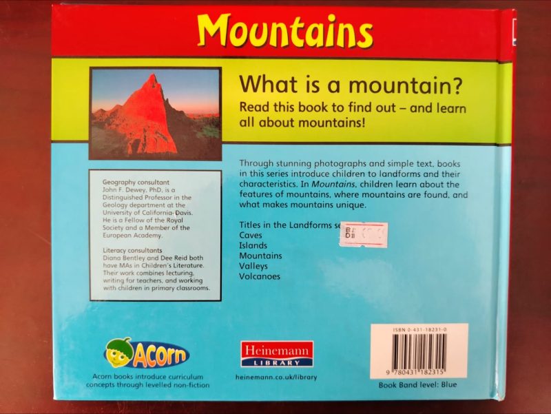 Mountains Landforms Hardcover