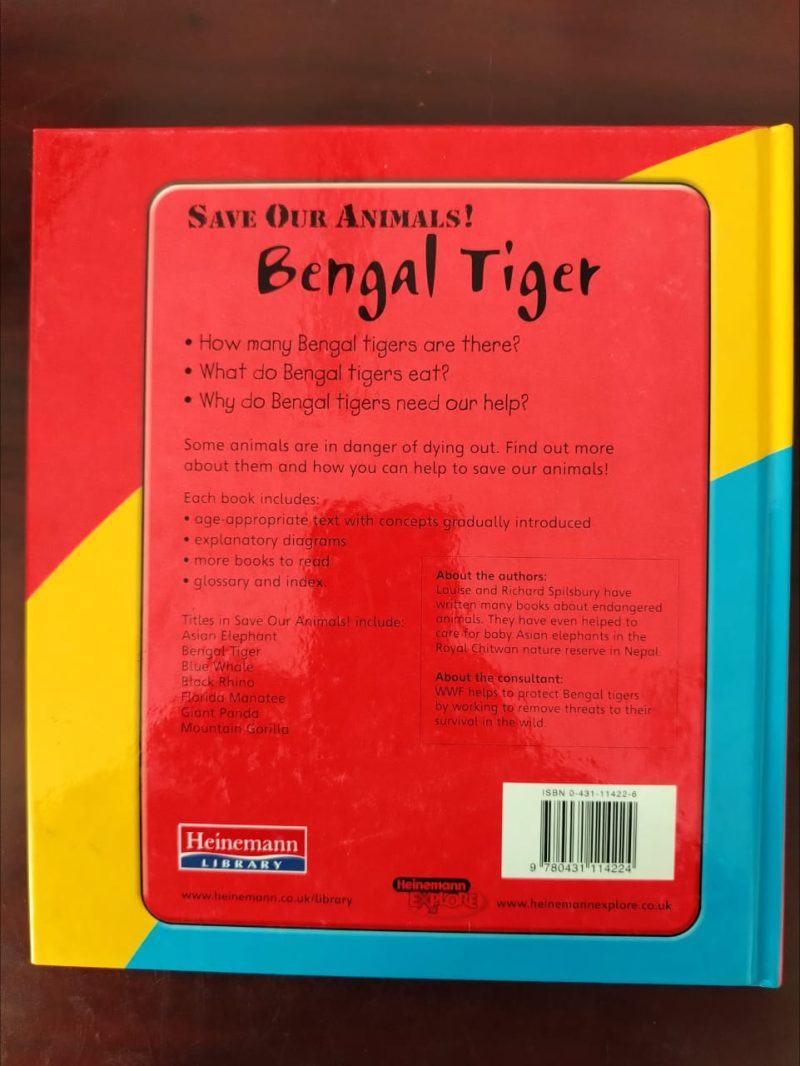 Save the Bengal Tiger hard cover